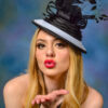 'Nneka' Black Beauty Crinoline Hatinator