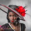 Crystal Black & White Hat