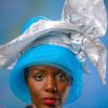 Rosita Blue & Silver Gele Hat