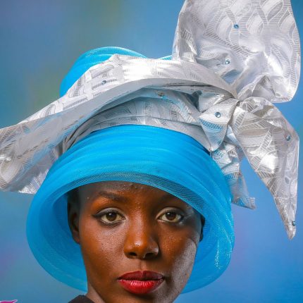 Rosita Blue & Silver Gele Hat