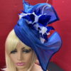 'Sonlia' Fascinator - UK Blue and White