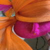 princess8-768x1010-1.png Tropique Fleur Fascinator - Fuchsia & Orange