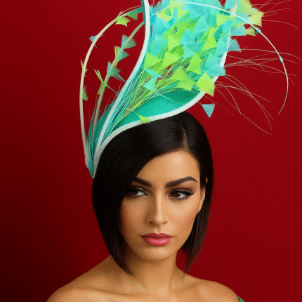 "Claudia” Emerald Grace Statement Fascinator