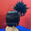 "Lunga" Black Midnight Whispers Fascinator /Halo Fascinator.