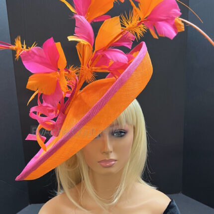 "Sakawa" Orange and Hot pink Hatinator.