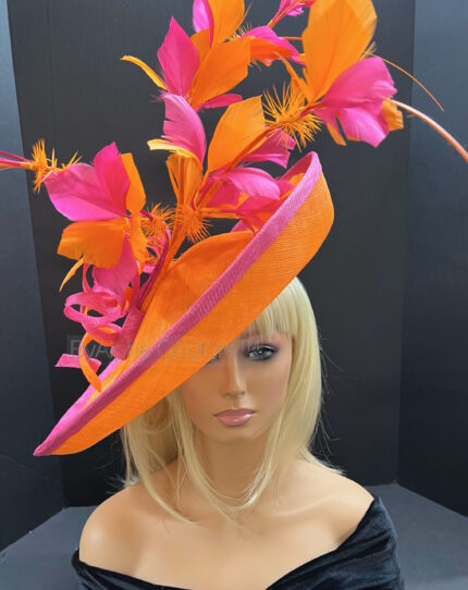 "Sakawa" Orange and Hot pink Hatinator.