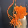 "Tracie" Green and Orange Fascinator.