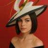 Majesty in Motion – Sculptural Brim Fascinator
