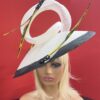 Majesty in Motion – Sculptural Brim Fascinator