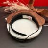 Tamara - Copper Halo Crown Fascinator: Ivory Feather Headpiece for Weddings