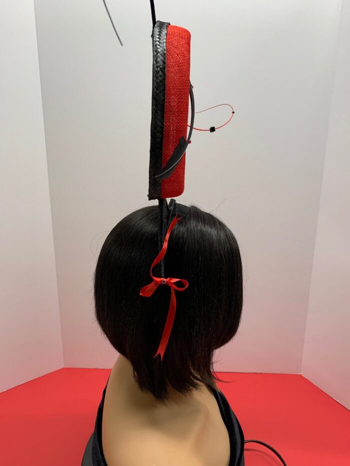 Shot in the Heart. Red Heart Fascinator: Arrow & Crystals - Valentine's Day Headpiece