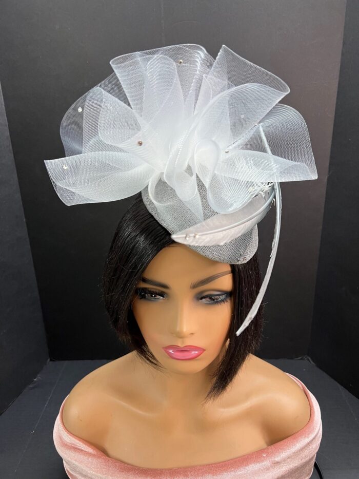 il_fullxfull.4006258098_7deq.jpg Silver Fascinator: Swarovski Crystal & Feather Headpiece - Starlight Grace