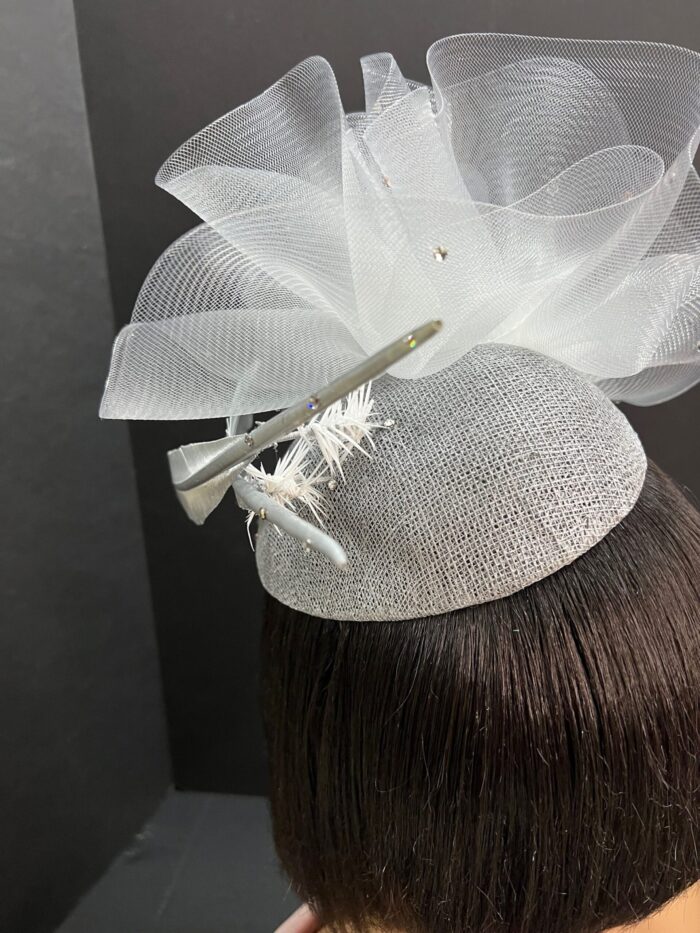 il_fullxfull.4006259422_ri4u.jpg Silver Fascinator: Swarovski Crystal & Feather Headpiece - Starlight Grace
