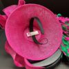 Kentucky Derby "Flamingo Mint" Hatinator: Pink & Emerald Feather Fascinator