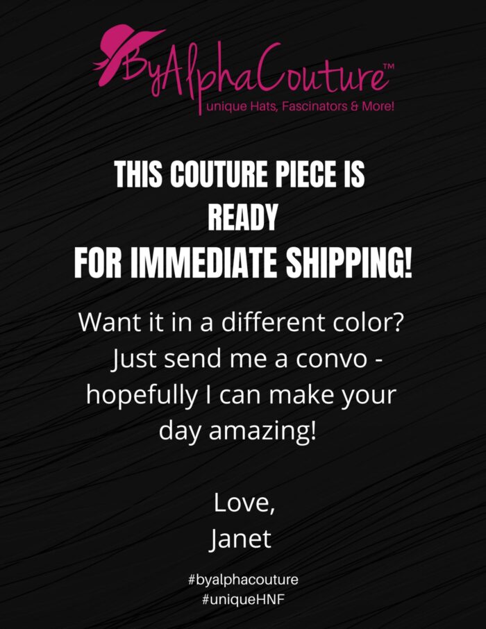 Zawadi - Burnt Orange Sculptural Fascinator: Race Day Derby Hat.