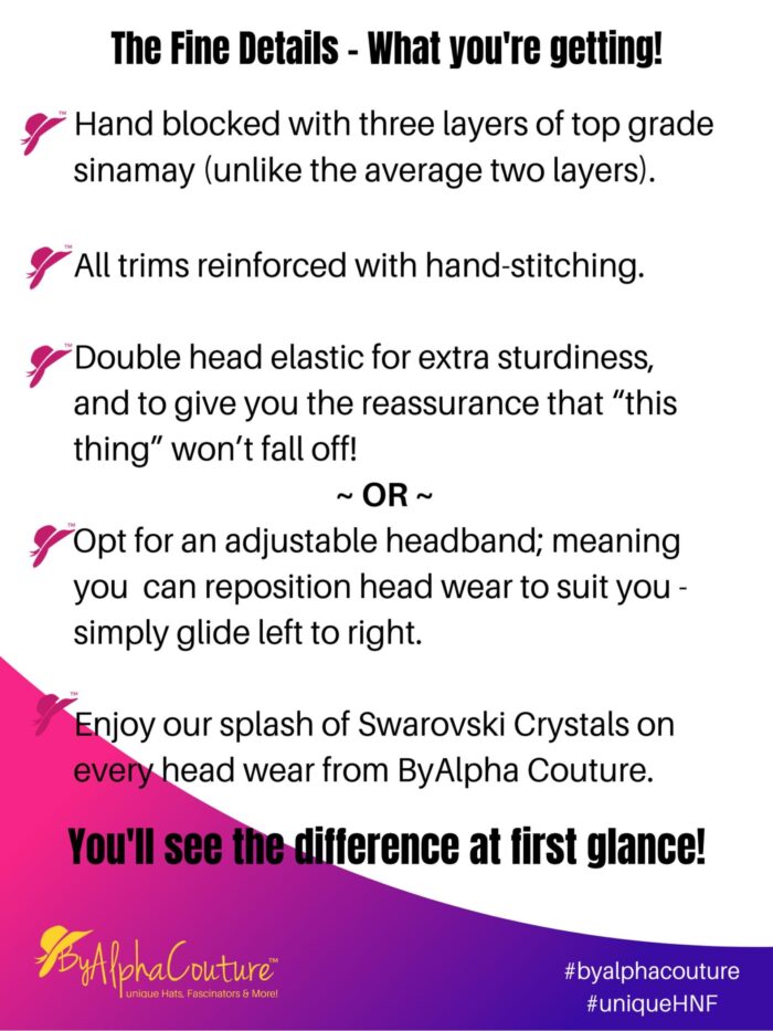 Tilly - Black Asymmetric Fascinator: Handmade Bow Hat, Tea Party Headwear