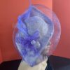 Ebezina Lilac Sinamay Wave Fascinator. Wedding Guest Headpiece