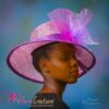 Purple Crinoline Kentucky Derby Hat: Royal Ascot Wedding Church Occasion - Patience