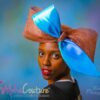 Rachel - Copper Pillbox Hat: Royal Ascot, Derby, High Tea - Oversized Sinamay Bow.