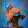 Rachel - Copper Pillbox Hat: Royal Ascot, Derby, High Tea - Oversized Sinamay Bow.