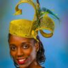 Natalie - Olive Green Pillbox Hat: Kentucky Derby Fascinator, Royal Ascot Style