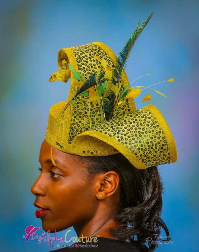 Natalie - Olive Green Pillbox Hat: Kentucky Derby Fascinator, Royal Ascot Style