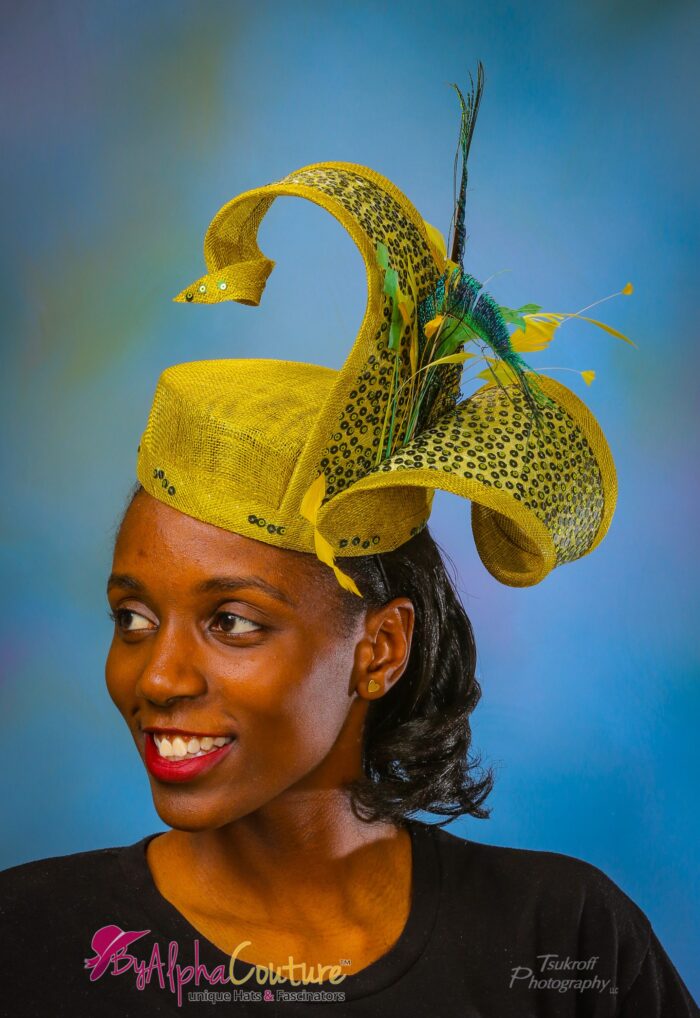 Natalie - Olive Green Pillbox Hat: Kentucky Derby Fascinator, Royal Ascot Style