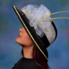 Bumblebee Lace Kentucky Derby Hat: Black & Yellow Occasion Headpiece - Bumblebee
