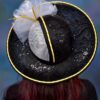 Bumblebee Lace Kentucky Derby Hat: Black & Yellow Occasion Headpiece - Bumblebee