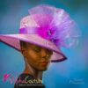 Purple Crinoline Kentucky Derby Hat: Royal Ascot Wedding Church Occasion - Patience