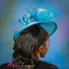 il_fullxfull.1233282065_s7rw Phyllis-Nicky - Blue & White Fascinator. Royal Ascot Derby Headpiece.
