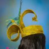 Natalie - Olive Green Pillbox Hat: Kentucky Derby Fascinator, Royal Ascot Style