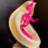 Serpentina Royale Sculptural Straw Fascinator. Statement Headpiece for Weddings, Races & Couture Events. Beret Hat