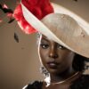 Akech - Cream Hatinator with Red Roses - Royal Ascot Horse Race Hat