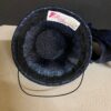 Davina - Navy & Silver Sculptural Bow Fascinator. Couture Sinamay Hat.