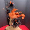 il_fullxfull.3180827181_aex5 Zawadi - Burnt Orange Sculptural Fascinator: Race Day Derby Hat.