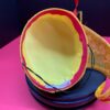 Ayanda - Yellow & Red Pillbox Hat: Kentucky Derby Royal Ascot Fascinator