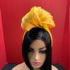 Sun Whisper - Yellow Silk Abaca Knotted Headband - Statement Headpiece