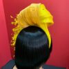 il_fullxfull.3795370695_4m8b Yellow Feather Fascinator: Silk Abaca Knot Headband, Derby Hat - Zoranda yellow