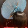 Blue Satellite Hatinator: Gold Feather Kentucky Derby Wedding Hat