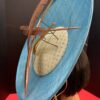 Blue Satellite Hatinator: Gold Feather Kentucky Derby Wedding Hat