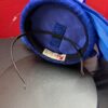 Jada - Blue Abaca Fascinator. Hand-Sculpted Silk Headpiece with Swarovski Crystals.