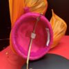 Tropique Fleur - Orange & Fuschia Feather Fascinator. Silk Abaca Wedding Headpiece.