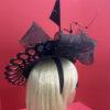 il_fullxfull.5188534418_7g03 Vondee - Black Couture Hatinator. Laser-Cut Acrylic Brim, Crinoline Bow.