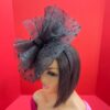 il_fullxfull.5286025529_m80h Adobea - Black Polka Dot Fascinator Hat. Formal Church Headpiece.
