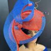 Sculpted Red and Blue Hatinator: Derby Tea Party Headpiece