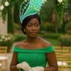 Claudia - Aqua & Lemon Couture Fascinator.  Sinamay Hat with Feather Spray.