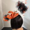 il_fullxfull.7134458015_p93a Zawadi - Burnt Orange Sculptural Fascinator: Race Day Derby Hat.