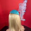 il_fullxfull.7820217056_dwod Turquoise Ruffle Halo Fascinator, Sculptural Sinamay Statement Hat