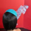 il_fullxfull.7820217246_9pho Turquoise Ruffle Halo Fascinator, Sculptural Sinamay Statement Hat